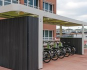 Postazione di ricarica delle bici elettriche
